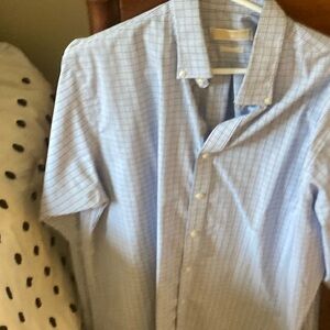 Men's Blue Checkered Shirt